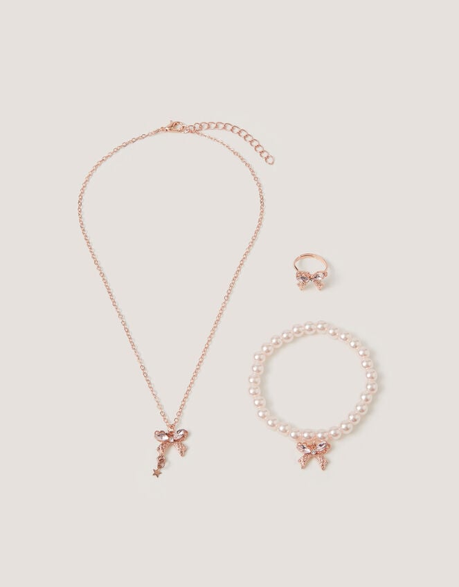 Jewel Bow Jewellery Gift Set, , large