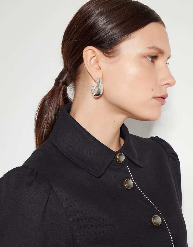 Jaz Short Single Breasted Jacket Black Women's Jackets Monsoon UK.