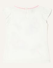 Dragonfly Embellished T-Shirt, Ivory (IVORY), large