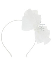 Sparkly Crown and Bow Headband, , large