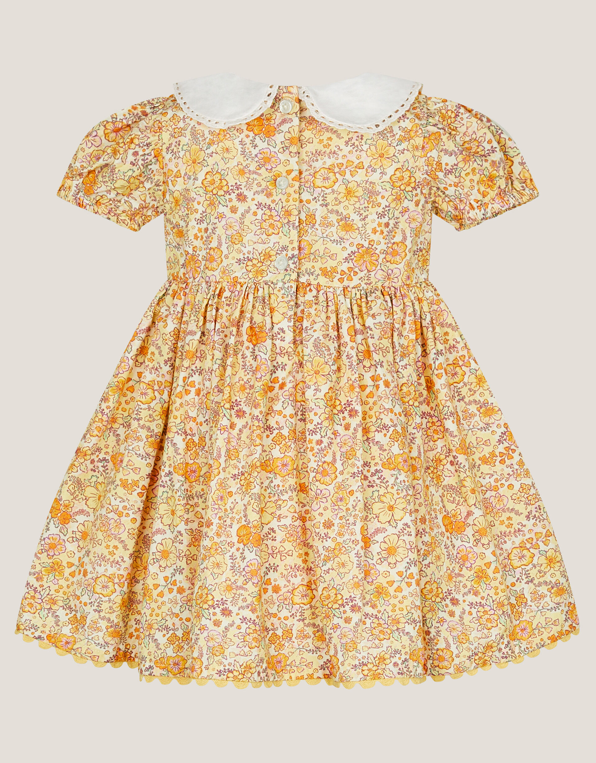 New Born Rabbit Wool Dress Cycle Style In Yellow Color main image 1