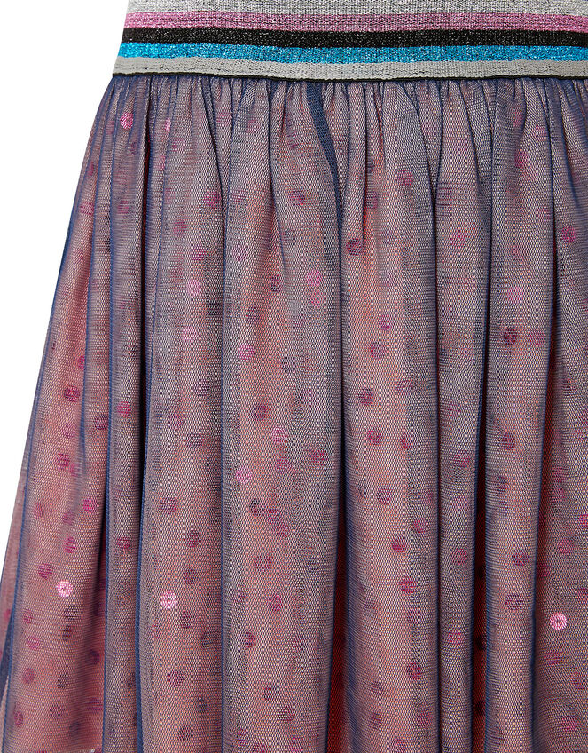 Colour-Block Sequin Skirt, Pink (PINK), large
