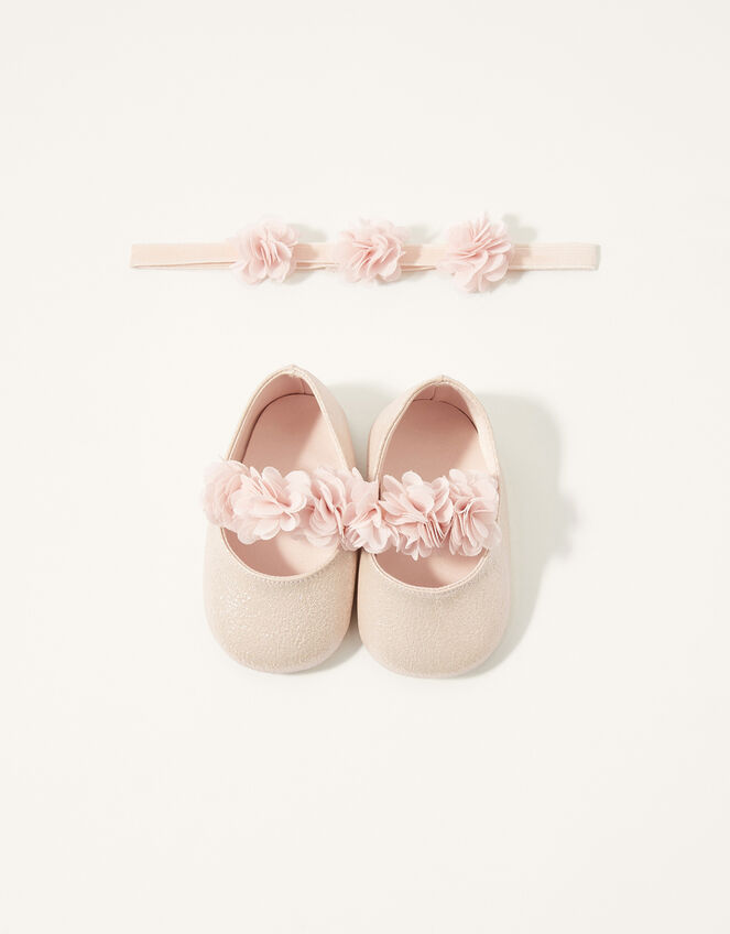Corsage Bando and Bootie Set, Pink (PINK), large