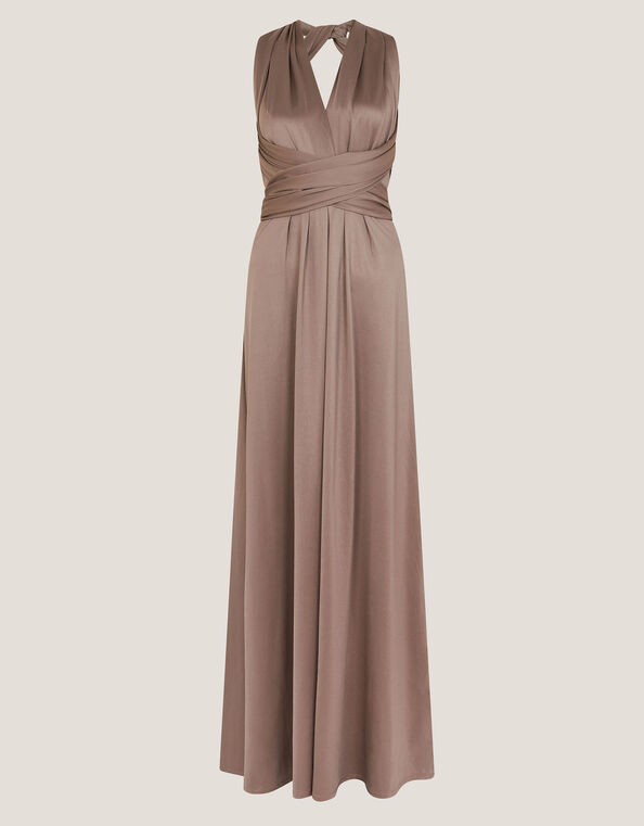 Thea Multiway Bridesmaid Dress, Mink (MINK), large