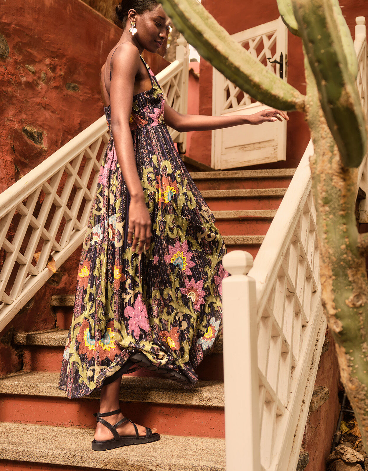 Black embellished maxi dress new arrivals