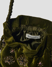 Embellished Tassel Bag, , large