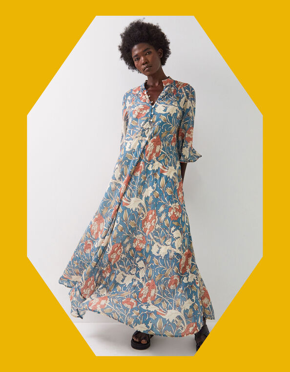 East Jennie Floaty Floral Maxi Dress, Multi (MULTI), large