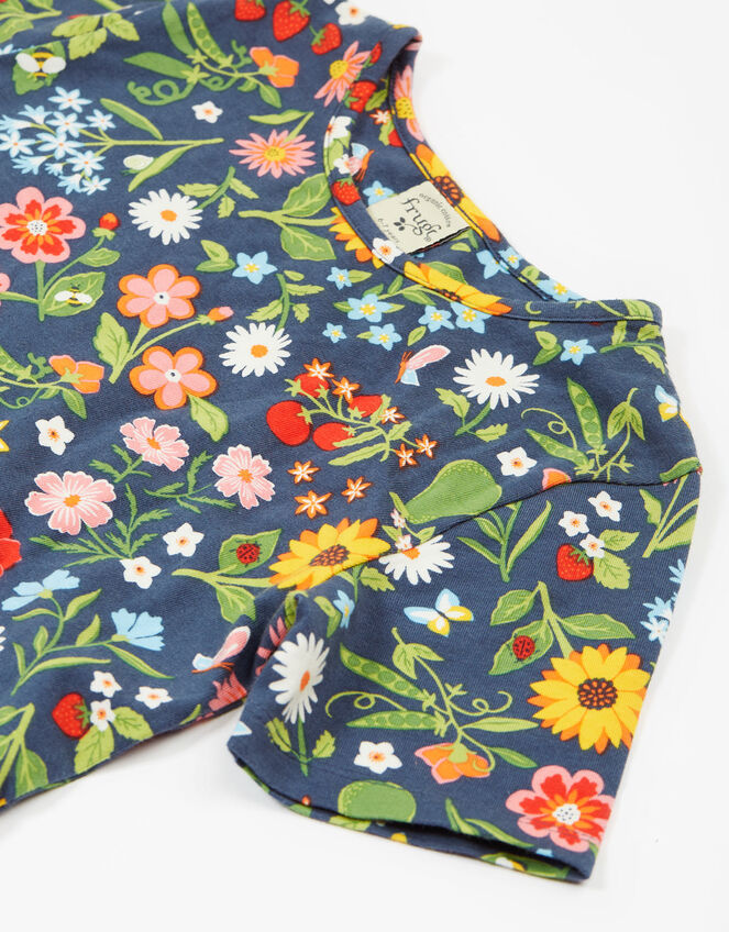Frugi Sunshine Skater Dress, Blue (NAVY), large