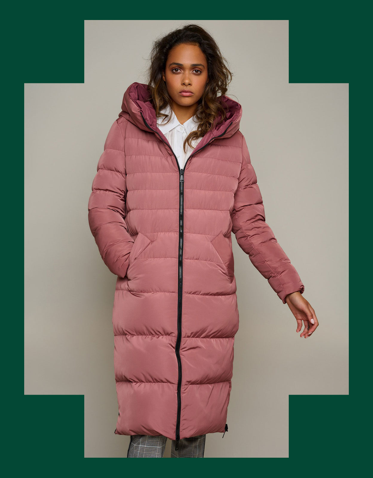 Rino and Pelle Reversible Longline Padded Coat