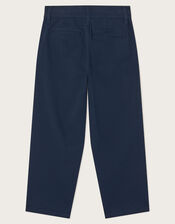 Straight Chino Trousers, Blue (NAVY), large