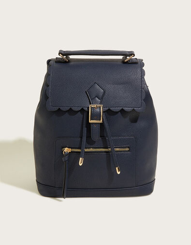Scallop Backpack Blue, Blue (NAVY), large