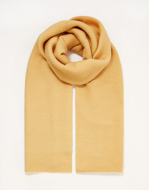 Pleated Midweight Scarf, , large
