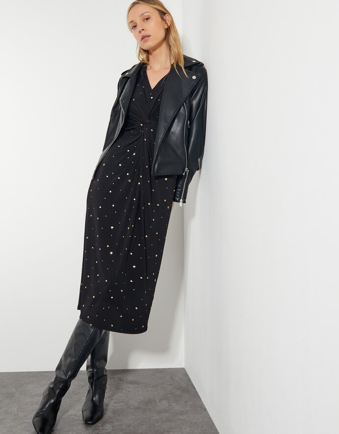 Dalilah Ls Belt Dress Fog