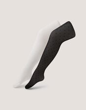 2-Pack Sheer Bow Tights, Multi (MULTI), large