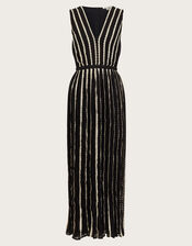 Harper Monochrome Dress, Black (BLACK), large