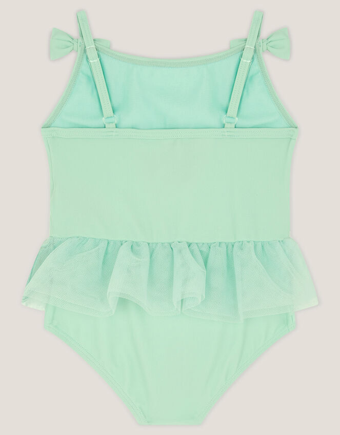 Baby Mesh Ruffle Swimsuit, Green (GREEN), large