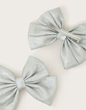 2-Pack Bow Hair Clips, , large