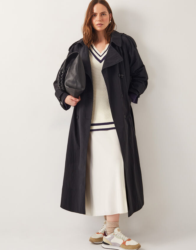 Ola Oversized V-Neck Jumper, Ivory (IVORY), large