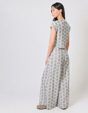 Traffic People Gatsby V-Neck Floral Top, Blue (NAVY), large