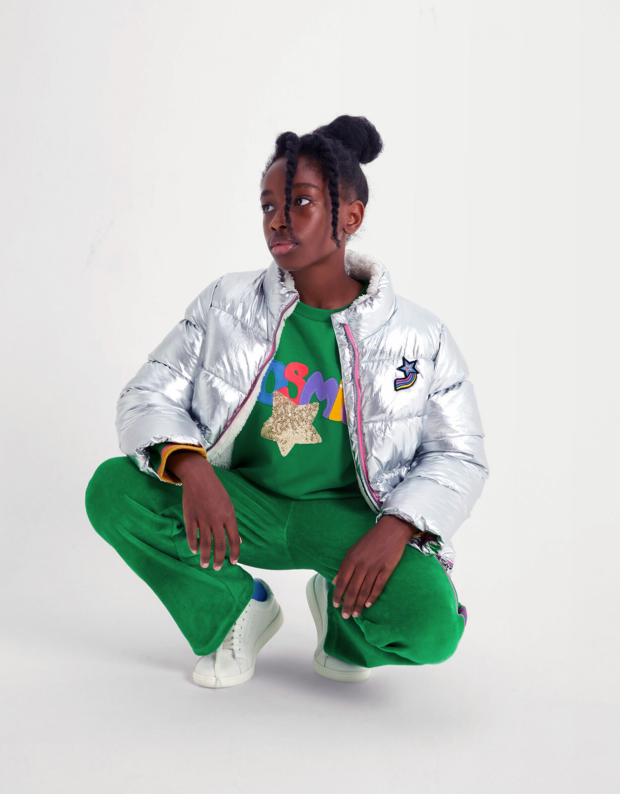 Green sales joggers girls