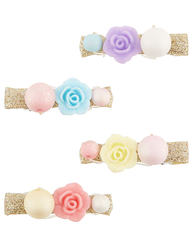 Candy Frost Flower Hair Clip Set, , large