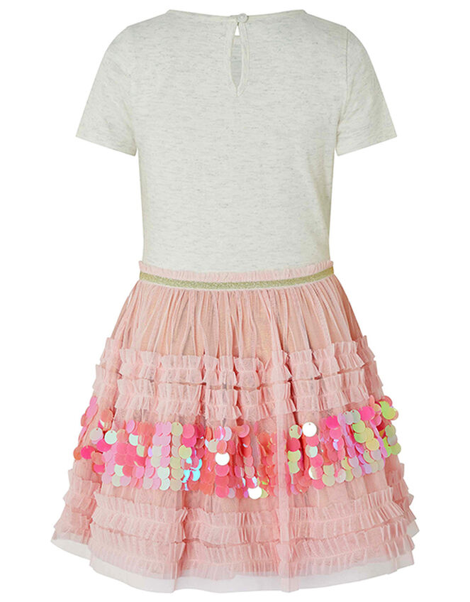 Sequin Butterfly Disco Dress, Pink (PINK), large