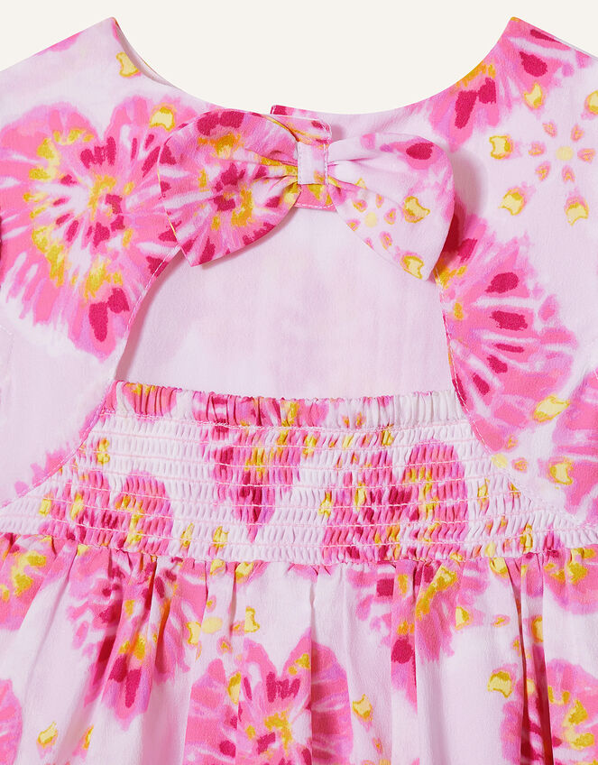 Baby Tie Dye Heart Dress , Ivory (IVORY), large