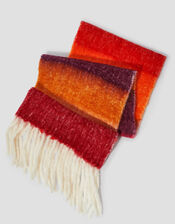 Iris Fluffy Stripe Scarf, , large