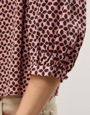 Netta Floral Print Blouse, Pink (PINK), large
