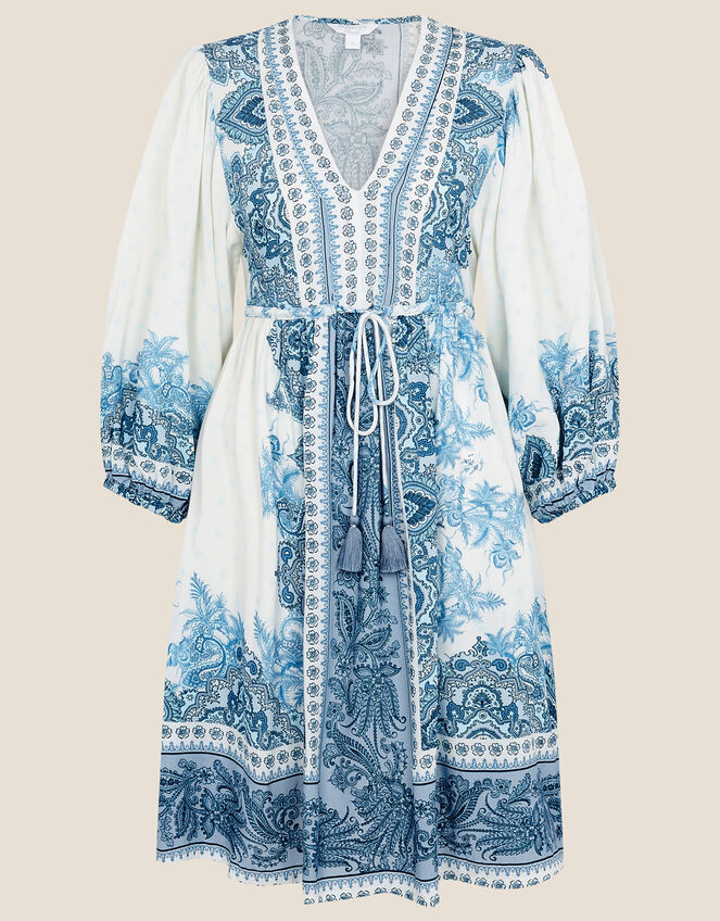 Roxanna Kaftan Midi Dress Blue