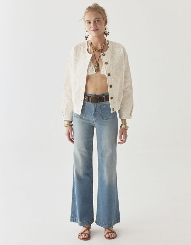 Maison Hotel Boticcelli Quilted Jacket, Ivory (IVORY), large