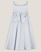 Orelia Strappy Sequin Satin Dress, Blue (BLUE), large