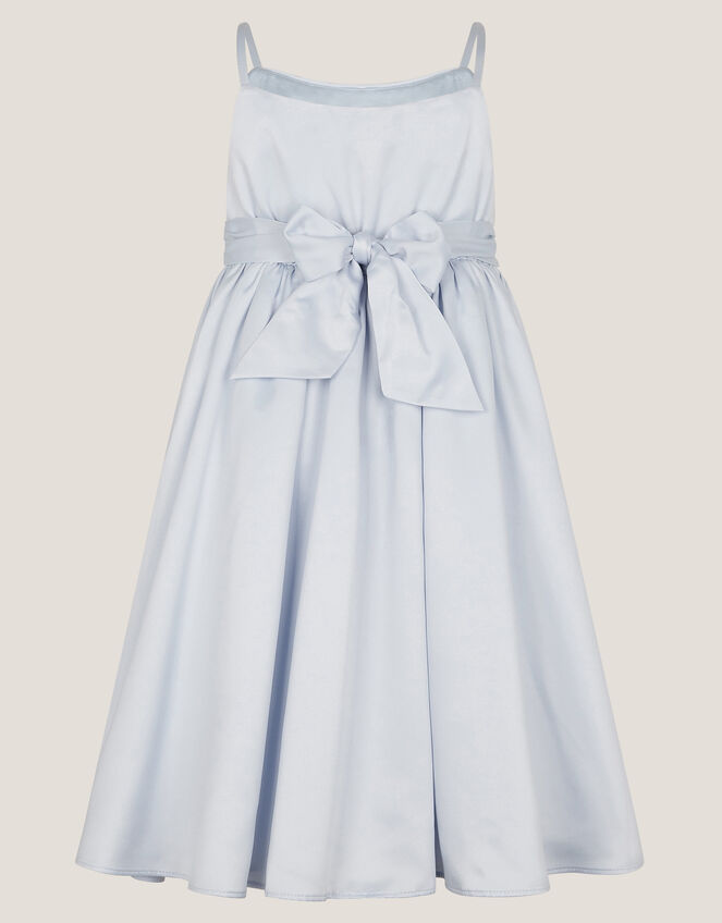 Orelia Strappy Sequin Satin Dress, Blue (BLUE), large