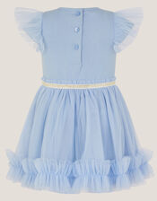 Baby Unicorn Embellished Disco Dress, Blue (BLUE), large