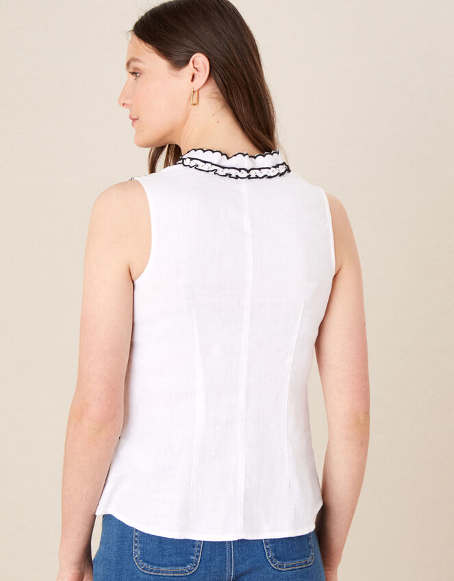 Embroidered Tank Top, Ivory (IVORY), large
