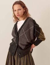 East Elowen Argyle Cardigan, Multi (DARKS MULTI), large
