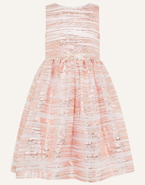 Stripe Jacquard Dress, Pink (PINK), large