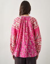 East Clementine Embroidered Floral Blouse, Pink (PINK), large