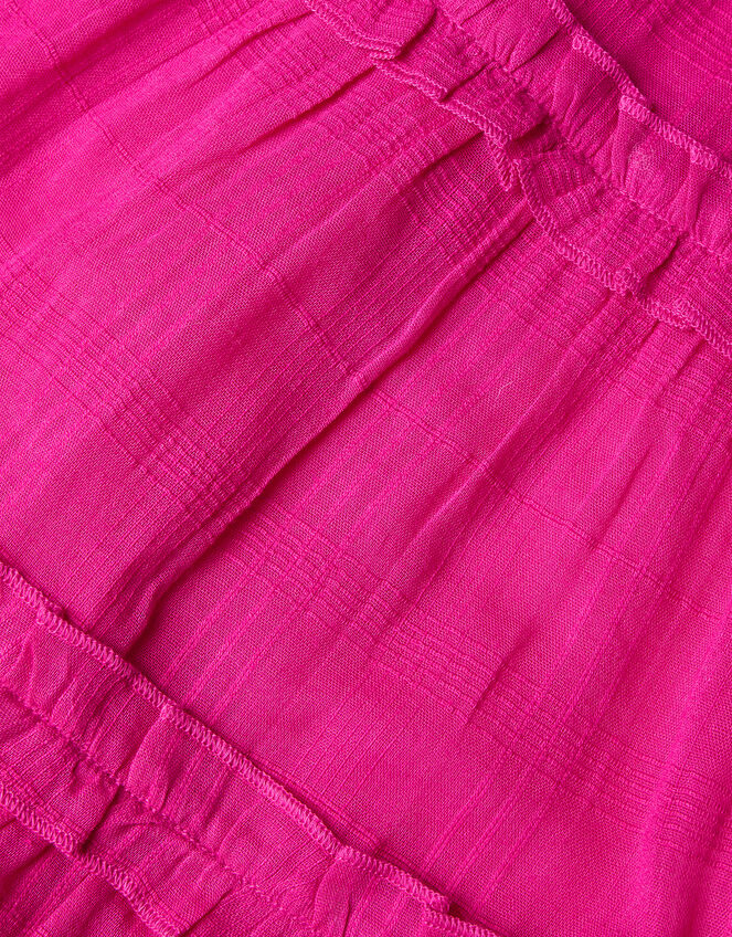 Beach Crochet Trim Dress, Pink (BRIGHT PINK), large