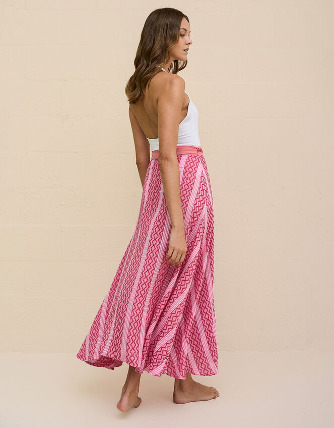 Pitusa Zig Zag Midi Wrap Skirt, , large