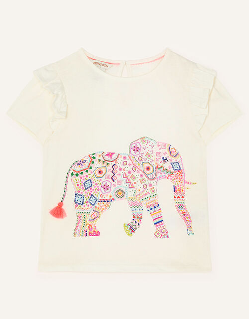 Elephant T-Shirt WWF-UK Collaboration, Ivory (IVORY), large