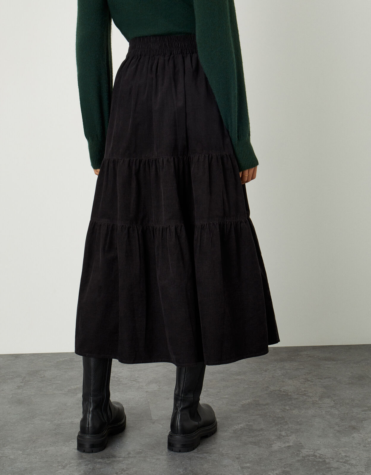 Black cord skirt tu shop