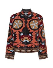 Moliin Claudia Embroidered Velvet Jacket, Multi (MULTI), large