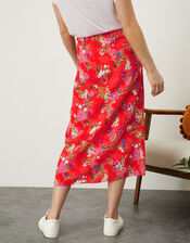Khloe Floral Button Down Skirt Orange | Skirts | Monsoon UK.