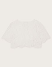 Lola Lace Bridesmaid Shrug, Ivory (IVORY), large