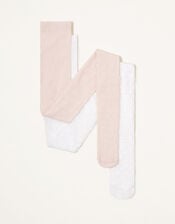 2-Pack Floral Lace Tights, Multi (MULTI), large