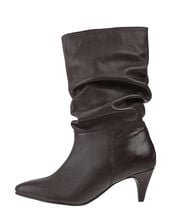 Sal Slouch Suede Boots, Red (BURGUNDY), large