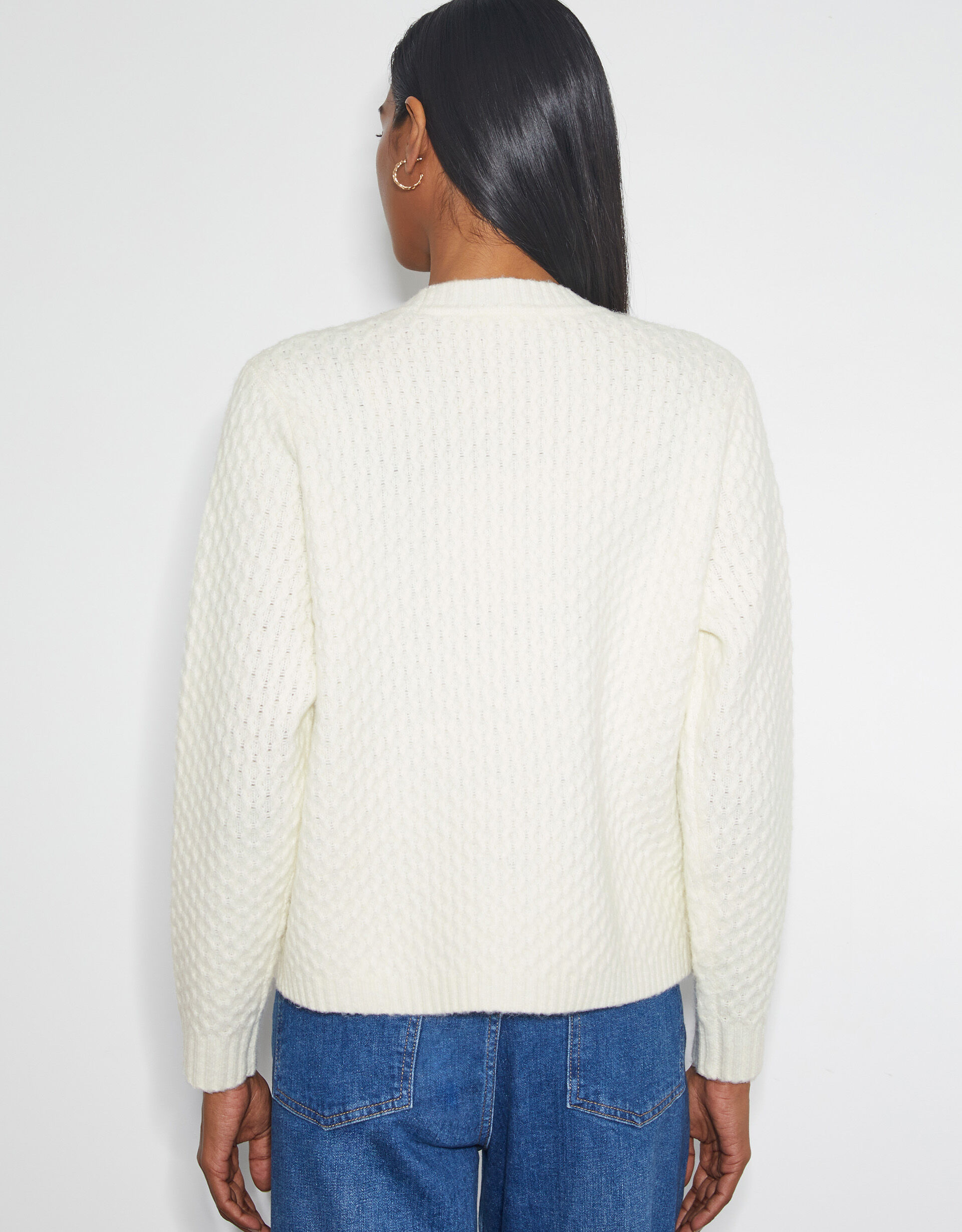 Tina Bow Tie Cardigan Ivory Cardigans Monsoon UK