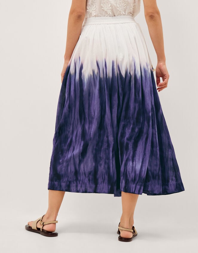 Elise Ombr&eacute; Dip Dye Midi Skirt, Blue (BLUE), large