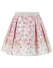 Petal Jacquard Skirt, Pink (PINK), large